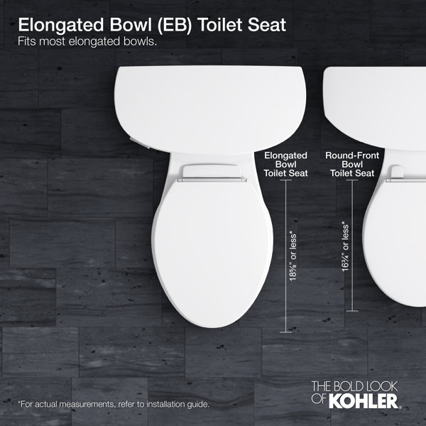 K757960,7,96 Kohler Cachet Nightlight QuietClose with GripTight ElongatedFront Toilet Seat
